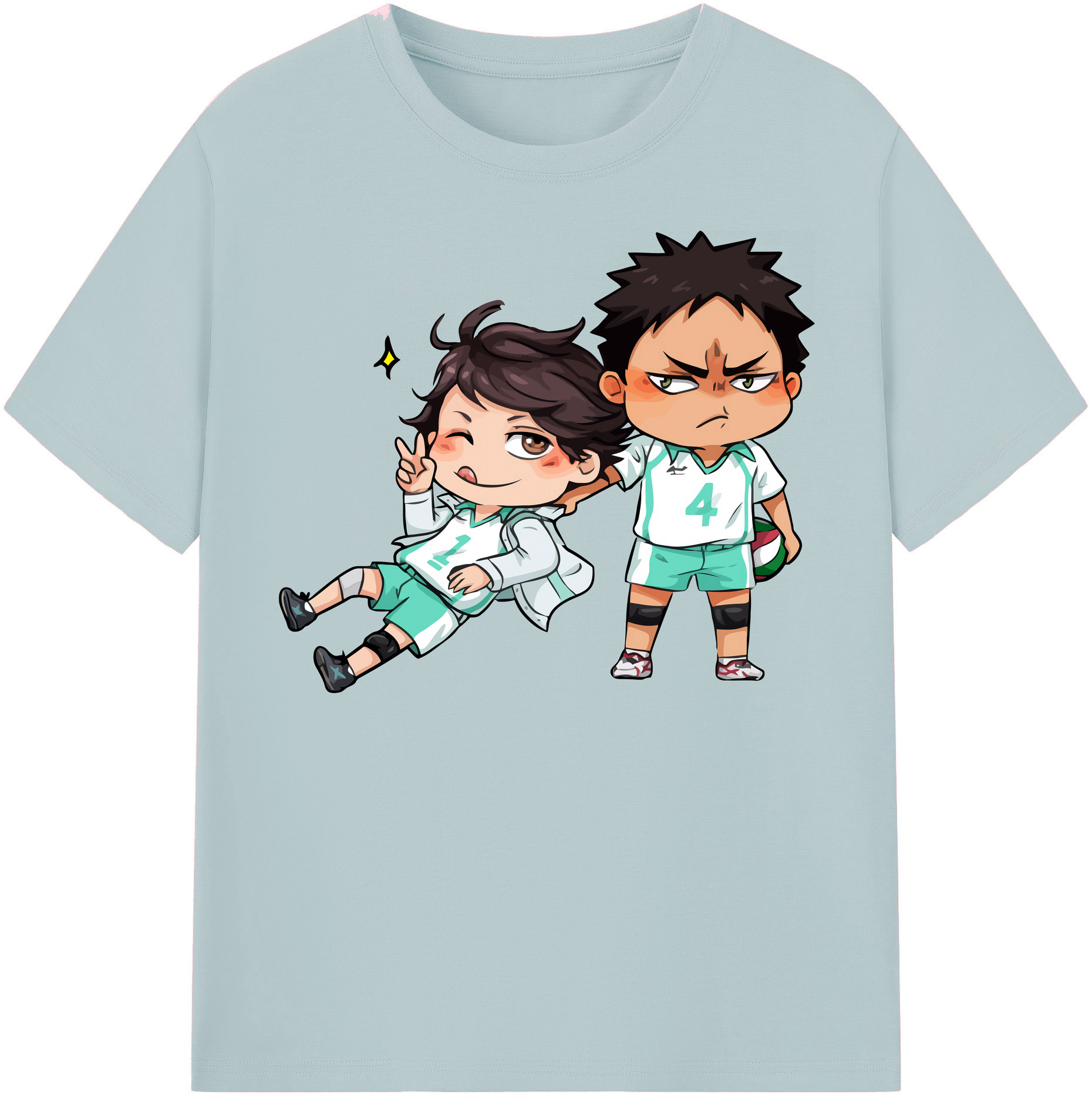 （画像用） ハイキュー!! Haikyu!! 綿100％半袖Tシャツ（フロントプリント）